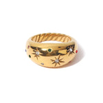 18K Gold Inlaid Star Ring - QH Clothing