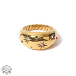 18K Gold Inlaid Star Ring - QH Clothing