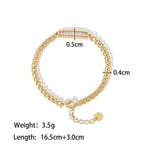 18K Gold Inlaid Zircon Design Bracelet - QH Clothing