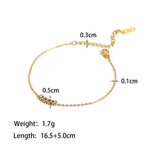18K Gold Inlaid Zircon Design Bracelet - QH Clothing