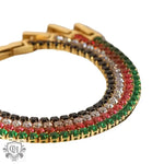 18K Gold Inlaid Zircon Design Bracelet - QH Clothing