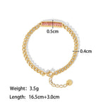 18K Gold Inlaid Zircon Design Bracelet - QH Clothing