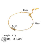 18K Gold Inlaid Zircon Design Bracelet - QH Clothing