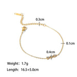 18K Gold Inlaid Zircon Design Bracelet - QH Clothing