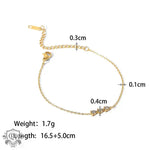 18K Gold Inlaid Zircon Design Bracelet - QH Clothing