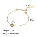 18K Gold Inlaid Zircon Design Bracelet - QH Clothing