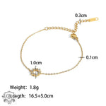 18K Gold Inlaid Zircon Design Bracelet - QH Clothing