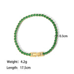 18K Gold Inlaid Zircon Design Bracelet - QH Clothing