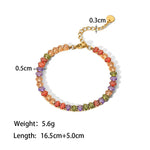 18K Gold Inlaid Zircon Design Bracelet - QH Clothing