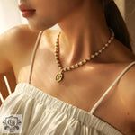 18K Gold Irregular Pearl Pendant Necklace - QH Clothing