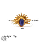 18K Gold Lapis Lazuli Ring - QH Clothing