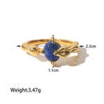 18K Gold Lapis Lazuli Ring - QH Clothing