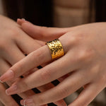 18K Gold Lava Flow Ring - QH Clothing