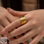 18K Gold Lava Flow Ring - QH Clothing