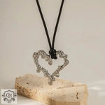 18K Gold Lava Heart Pendant Necklace - QH Clothing