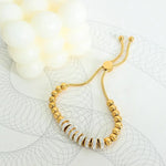 18K Gold Light Diamond Beaded Bracelet - QH Clothing