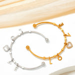 18K Gold Exquisite Fashion LOVE Matching Heart Design Bracelet - QH Clothing