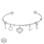 18K Gold Exquisite Fashion LOVE Matching Heart Design Bracelet - QH Clothing