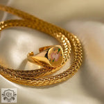 18K Gold Love Open Ring - QH Clothing