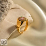 18K Gold Love Open Ring - QH Clothing