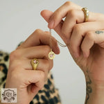 18K Gold Love Open Ring - QH Clothing