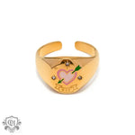 18K Gold Love Open Ring - QH Clothing