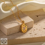 18K Gold Love Pendant Necklace - QH Clothing