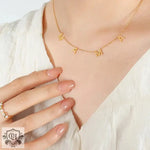 18K Gold "MAMA" Letter Necklace - QH Clothing