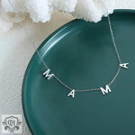 18K Gold "MAMA" Letter Necklace - QH Clothing