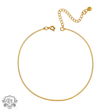 18K gold noble simple design versatile anklet - QH Clothing