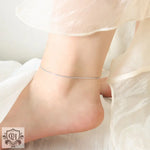 18K gold noble simple design versatile anklet - QH Clothing