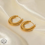 18K Gold Minimalist Design U Shaped Earrings - QH Clothing