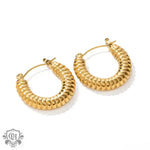 18K Gold Minimalist Design U Shaped Earrings - QH Clothing