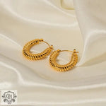 18K Gold Minimalist Design U Shaped Earrings - QH Clothing