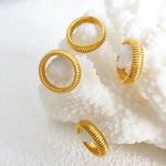 18K Gold Minimalist Round Ring - QH Clothing