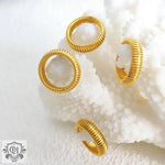 18K Gold Minimalist Round Ring - QH Clothing