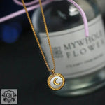 18K Gold Moon Pendant Necklace - QH Clothing