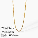 18K Gold Multi-Design Retro Necklace - QH Clothing