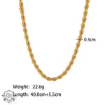 18K Gold Multi-Design Retro Necklace - QH Clothing