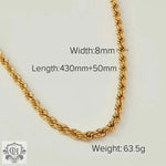 18K Gold Multi-Design Retro Necklace - QH Clothing