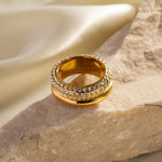 18K Gold Multi-Layered Ring - QH Clothing