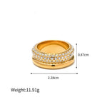 18K Gold Multi-Layered Ring - QH Clothing