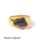 18K Gold Natural Stone Ring - QH Clothing