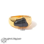 18K Gold Natural Stone Ring - QH Clothing