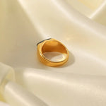 18K Gold Natural Stone Ring - QH Clothing