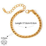 Gold-toned chain bracelet from 18K Gold bracelet necklace set with elegant design