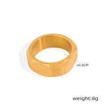 18K gold fashionable personalized nut design simple style ring - QH Clothing