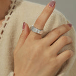 18K gold fashionable personalized nut design simple style ring - QH Clothing