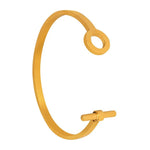 18K Gold OT Design Open Bracelet - QH Clothing