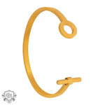 18K Gold OT Design Open Bracelet - QH Clothing